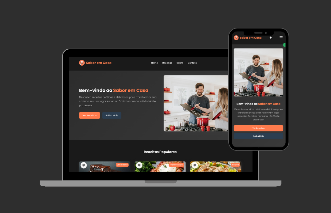 Sabor em casa - Website de Receitas
